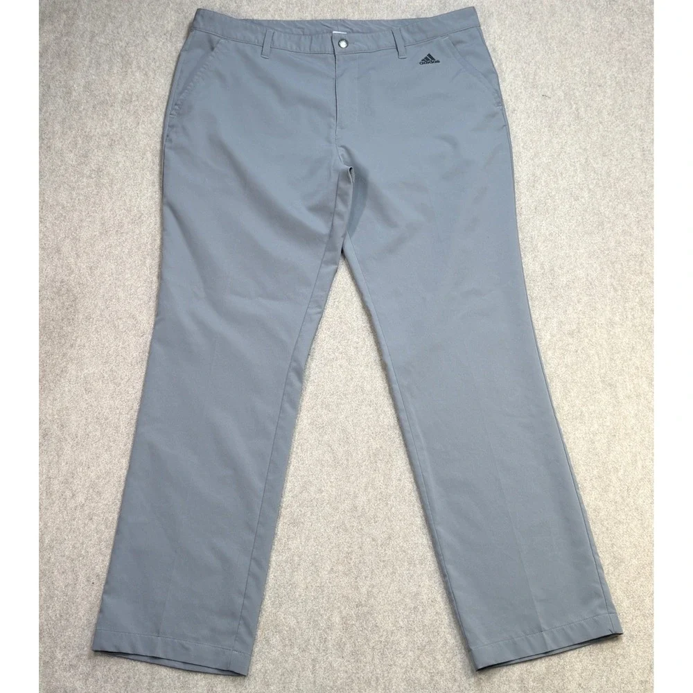 Adidas Golf Pants Mens 38x30 Gray Gorpcore Athleisure Performance Lightweight